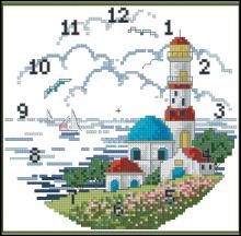Схема вышивки "Часы Башня"