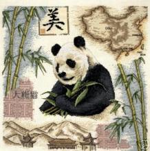 Вышивка крестом панда
