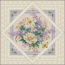 Схема вышивки крестом "Flowers And Lace"