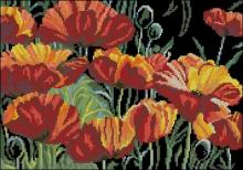 Схема вышивки крестом "Gorgeous Poppies"