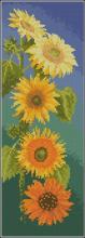 Схема вышивки крестом "Sunflowers panel"