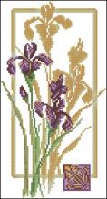Схема вышивки крестом "Reflection of iris, Shine of Dew"