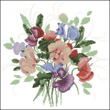 Схема вышивки крестом "Sweet pea Posy"