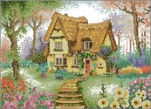 Схема вышивки крестом "Lilliput Lane  Home is where heart is"