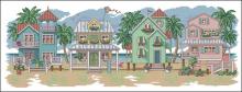 Схема вышивки крестом "Seaside Cottages"