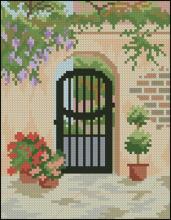Схема вышивки крестом "City Gardens 3"