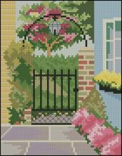 Схема вышивки крестом "City Gardens 4"