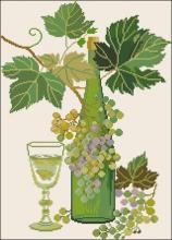Схема вышивки крестом "White Wine"