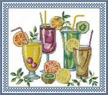 Схема вышивки крестом "Cocktails Sampler"
