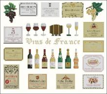 Схема вышивки крестом "Les Vins De France"