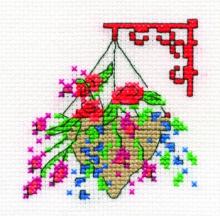 Схема вышивки крестом "Hanging Basket"