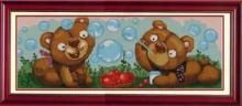 НИК 1217 "Игривые мишки" - схема для вышивания (Конёк)