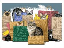 Схема вышивки крестом "Bag Ladies"