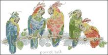 Схема вышивки крестом "Parrot talk"