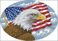 Схема вышивки крестом "Freedom eagle"