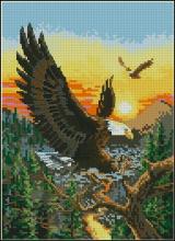 Схема вышивки крестом "Eagles"