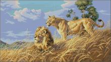 Схема вышивки крестом "African Lions"