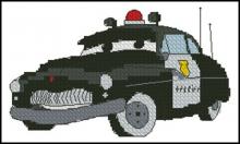 Схема вышивки крестом "Схема ТачкиSheriff"