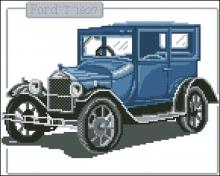 Схема вышивки крестом "Вышивка ретро автомобиль Ford"