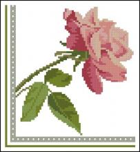 Схема вышивки крестом "Подушка Rose Fleurie"