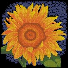 Схема вышивки крестом "Sunflower, Yellow Flower Serie"