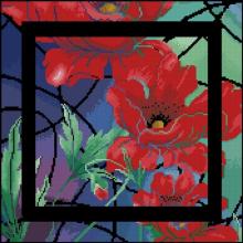Схема вышивки крестом "Oriental Poppies"