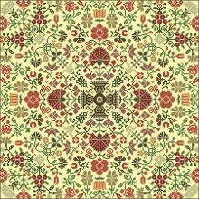 Схема вышивки крестом "Quaker On Light Fabric"