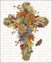 Схема вышивки крестом "Floral Cross"