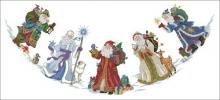 Схема вышивки крестом "St.Nicholas Tree Skirt"