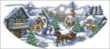Схема вышивки крестом "Sleigh Ride Tree Skirt"
