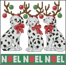 Схема вышивки крестом "Christmas critters 7"
