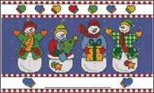 Схема вышивки крестом "Festive stockings 2"
