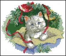 Схема вышивки крестом "Kitty Keepsake Ornaments 2"
