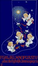 Схема вышивки крестом "Music from heaven stocking"