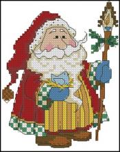 Схема вышивки крестом "Holiday Treats Woodland Santa"