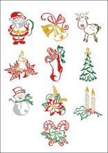 Схема вышивки крестом "Christmas motifs"