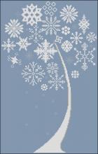 Схема вышивки крестом "Snowflake Tree"