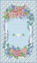 Схема вышивки крестом "Floral Trellis Wedding Record"