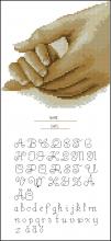 Схема вышивки крестом "Hands In Sepia"