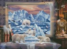Схема вышивки крестом "Arctic coming to life"