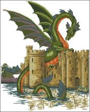 Схема вышивки крестом "Water Dragon"