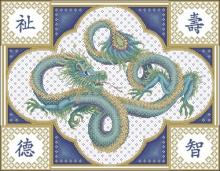 Схема вышивки крестом "Celestial Dragon"