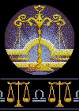 Схема вышивки крестом "Супер Зодиак – Libra"