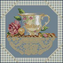 Схема вышивки крестом "Cup For The Mother"