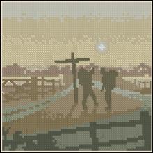 Схема вышивки крестом "Hikers"