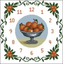 Схема вышивки крестом "Reloj Naranjas"