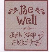 Схема вышивки крестом "Be Well And Be Kind"