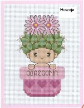 Схема вышивки "BD-J16C Bead Stitch - Cactus - Obregonia"