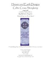 Схема вышивки "HAELS Celtic cross storykeep"
