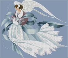 Схема вышивки "LL33 Angel of Winter"